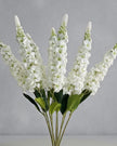Artificial tall white lupin stem from Starlight Express, realistic white flower arrangement for home or office decor.