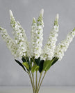 Artificial tall white lupin stem from Starlight Express, realistic white flowers on a long, slender green stem for decorative use.