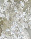 Artificial White Blossom Stem from Starlight Express, featuring realistic white flower blossoms on a green stem for decorative use.