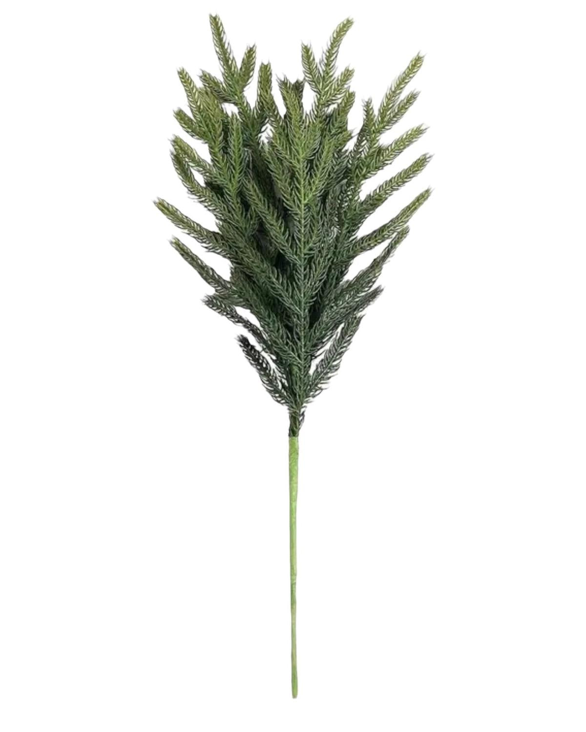 Artificial luxury green spruce Norfolk stem for Christmas decorations by Starlight Express, showcasing lush, realistic pine branches.