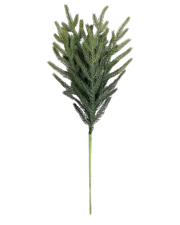 Artificial luxury green spruce Norfolk stem for Christmas decorations by Starlight Express, showcasing lush, realistic pine branches.