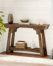 Rustic Natural Medium Gallery Wood Effect Console Table by Starlight Express in a stylish furniture setting.