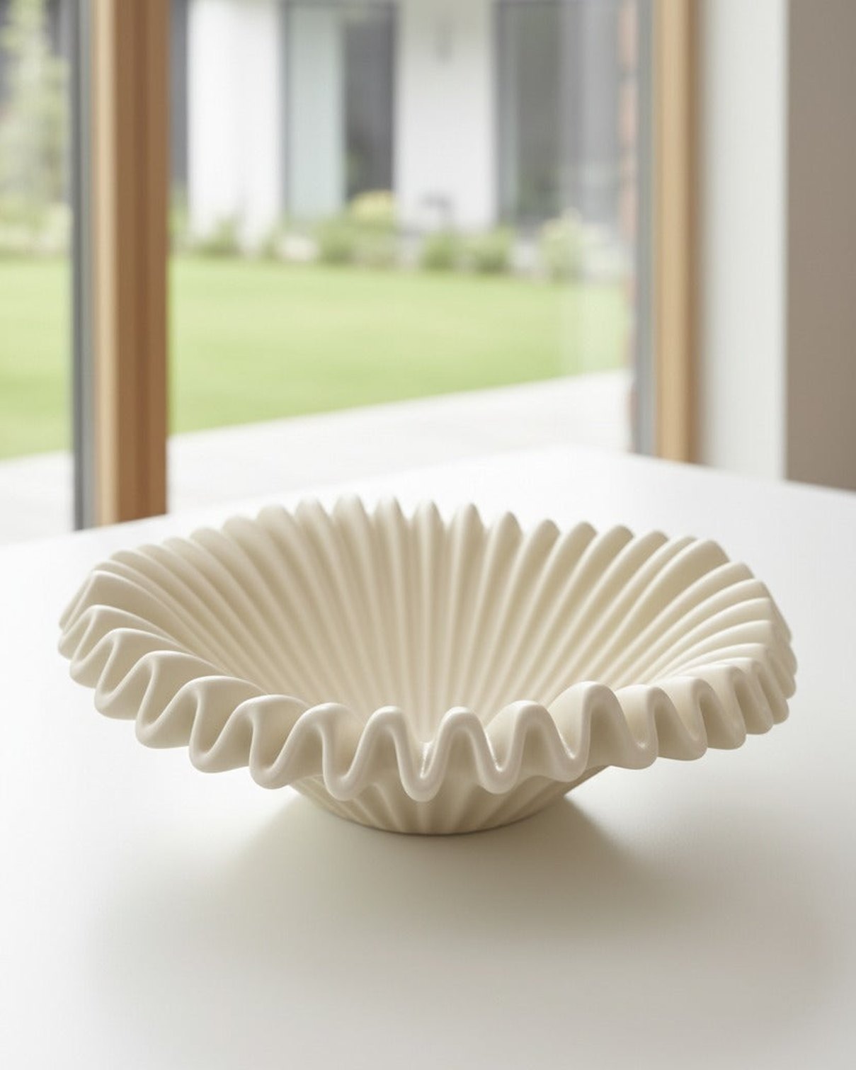 Small Barbuda Cream Wavy Bowl from Starlight Express, a stylish home decor piece with a wavy design and cream finish.