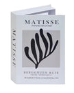 White and black Matisse storage book box by Starlight Express, decorative home decor for organizing books and accessories.