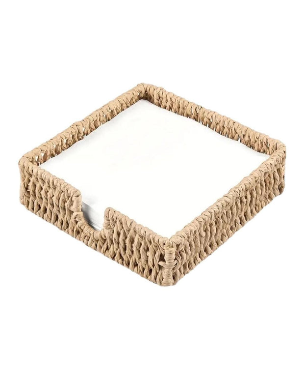 Rattan napkin holder from Starlight Express for kitchen and dining, featuring a natural woven rattan design.