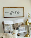 Dark wood book stand by Starlight Express, suitable for home decor, with a rustic design perfect for kitchen or living space display.