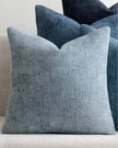 Ocean blue woven design cushion cover from Starlight Express, soft furnishings with textured fabric and decorative pattern.