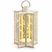 Cream Starlight lantern showing its clear panels and delicate warm light wires against white.