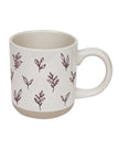 Sweet Water Decor - Cream Glazed Ceramic Mug - Brown Leaves - Kitchen & DiningKitchen & Dining - Lulu Loves Home