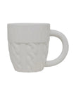 Sweet Water Decor - Cream Glazed Ceramic Mug - Cable Knit Pattern PRE ORDER THREE WEEK DELIVERY - Kitchen & DiningKitchen & Dining - Lulu Loves Home