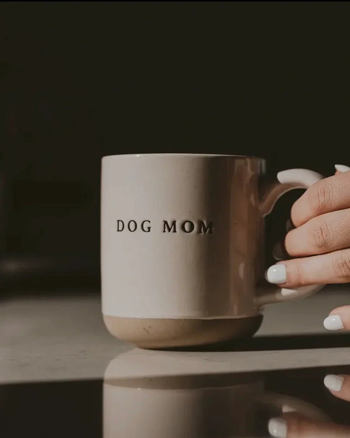 Sweet Water Decor - Cream Glazed Ceramic Mug - Dog Mom - Kitchen & DiningKitchen & Dining - Lulu Loves Home