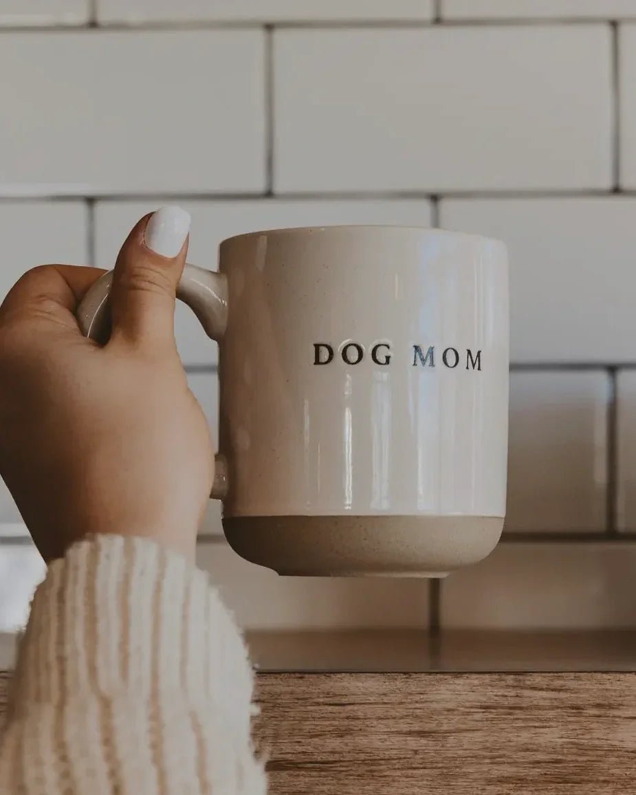 Sweet Water Decor - Cream Glazed Ceramic Mug - Dog Mom - Kitchen & DiningKitchen & Dining - Lulu Loves Home