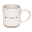 Sweet Water Decor - Cream Glazed Ceramic Mug - Go For It - Kitchen & DiningKitchen & Dining - Lulu Loves Home