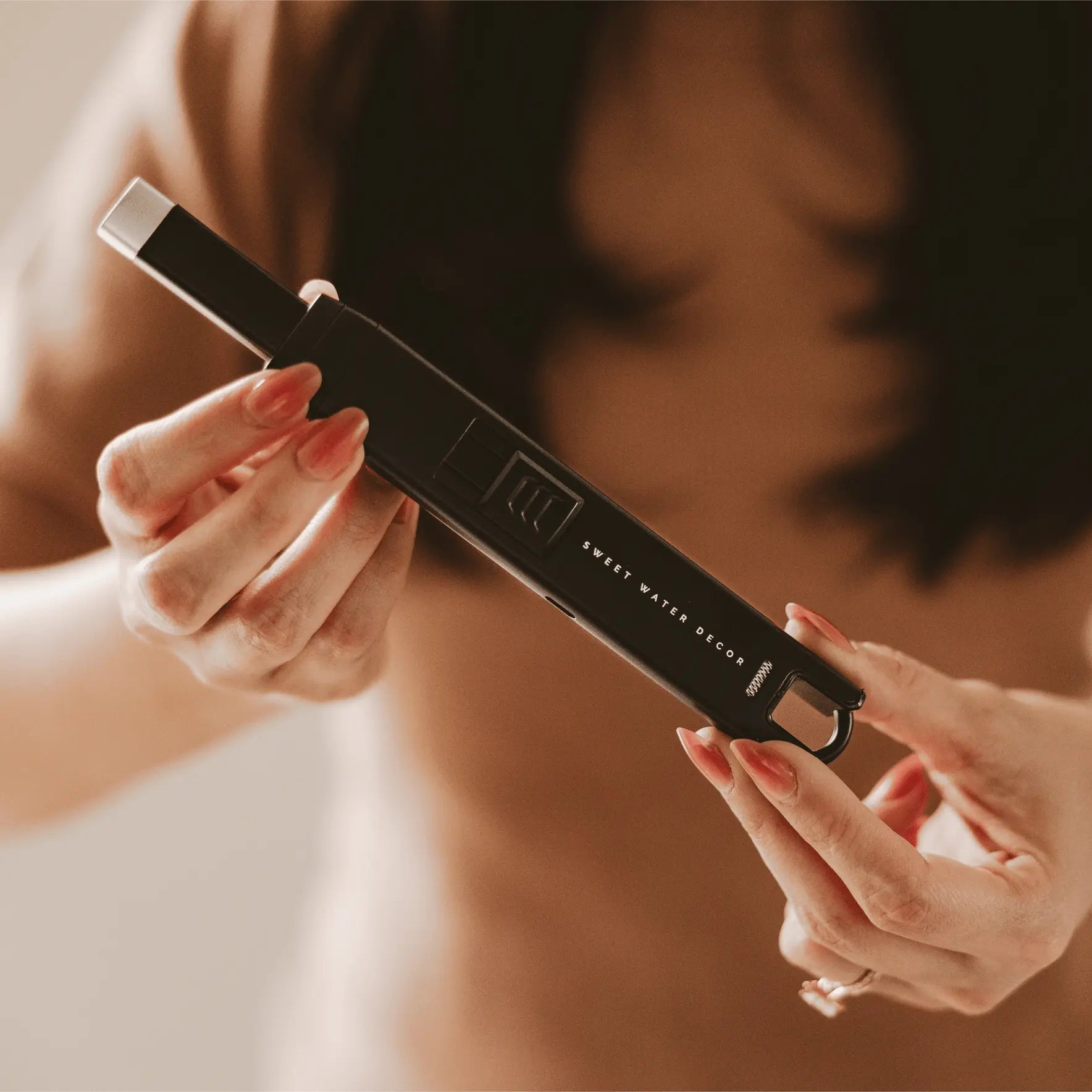 Sweet Water Decor - Electric Rechargeable Candle Lighter - Black - Home DecorHome Decor - Lulu Loves Home