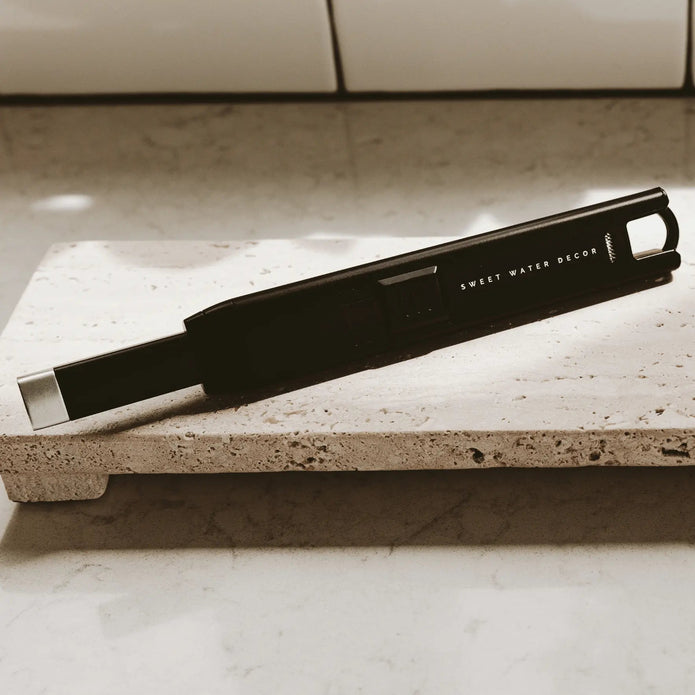 Sweet Water Decor - Electric Rechargeable Candle Lighter - Black - Home DecorHome Decor - Lulu Loves Home