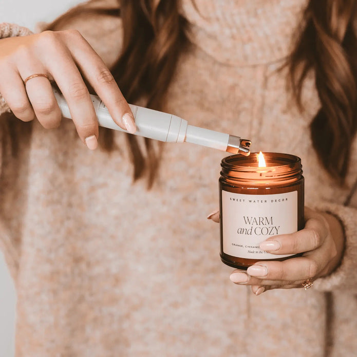 Sweet Water Decor - Electric Rechargeable Candle Lighter - White PRE ORDER THREE WEEK DELIVERY - Home DecorHome Decor - Lulu Loves Home