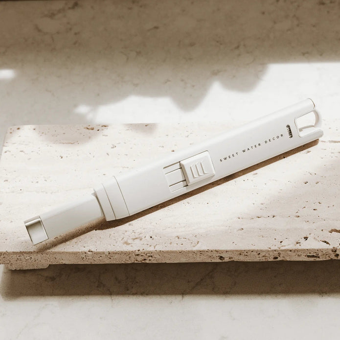 Sweet Water Decor - Electric Rechargeable Candle Lighter - White PRE ORDER THREE WEEK DELIVERY - Home DecorHome Decor - Lulu Loves Home