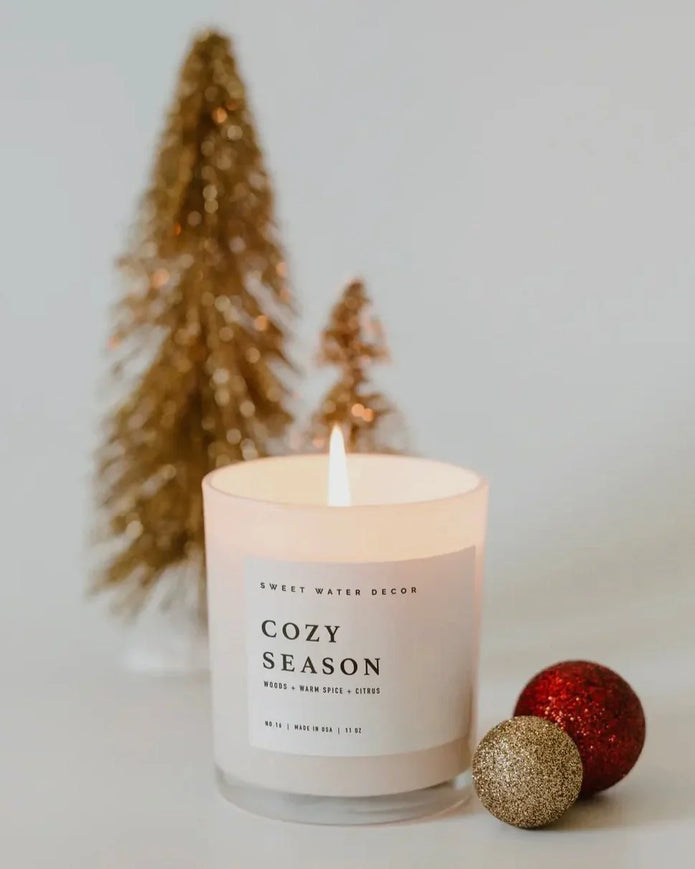 Sweet Water Decor - Lidded Glass Candle - Cozy Season - CandlesCandles - Lulu Loves Home