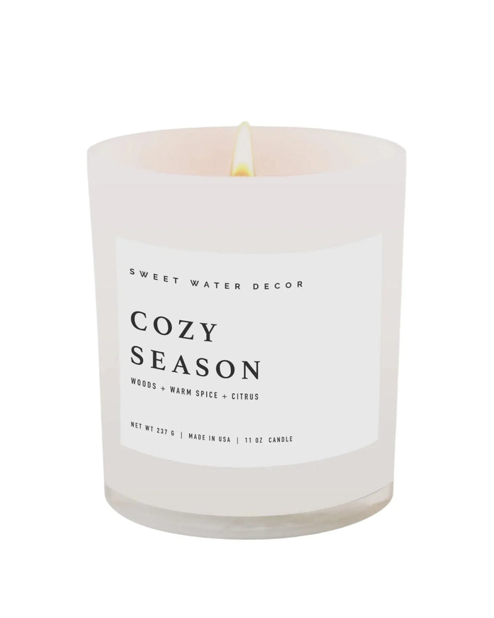 Sweet Water Decor - Lidded Glass Candle - Cozy Season - CandlesCandles - Lulu Loves Home