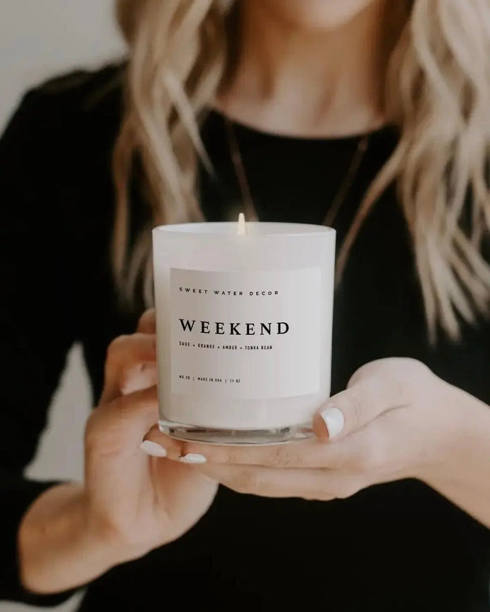 Sweet Water Decor - Lidded Glass Candle - Weekend - CandlesCandles - Lulu Loves Home