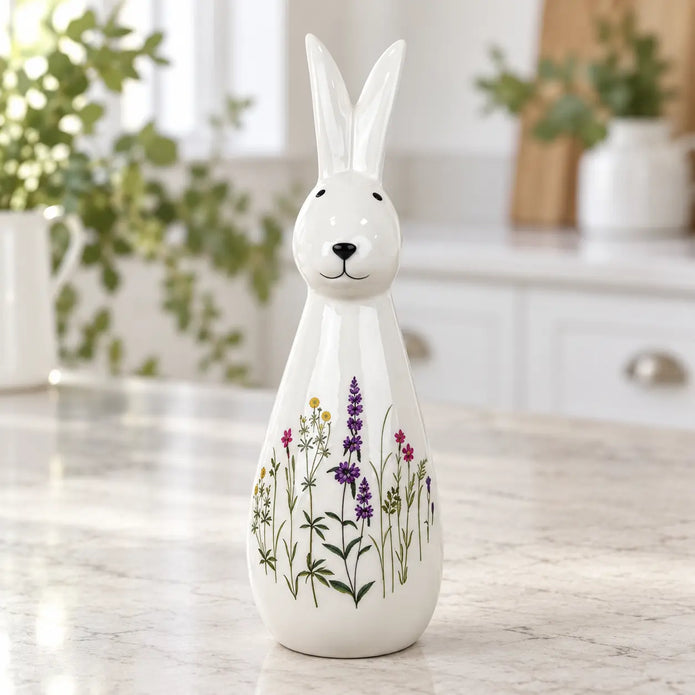 Tall Meadow Rabbit spring decoration by Satchville with a natural meadow-inspired design