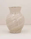 Taupe Stoneware Twist Vase - VasesVases - Lulu Loves Home