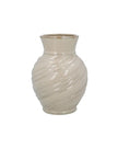 Taupe Stoneware Twist Vase - VasesVases - Lulu Loves Home