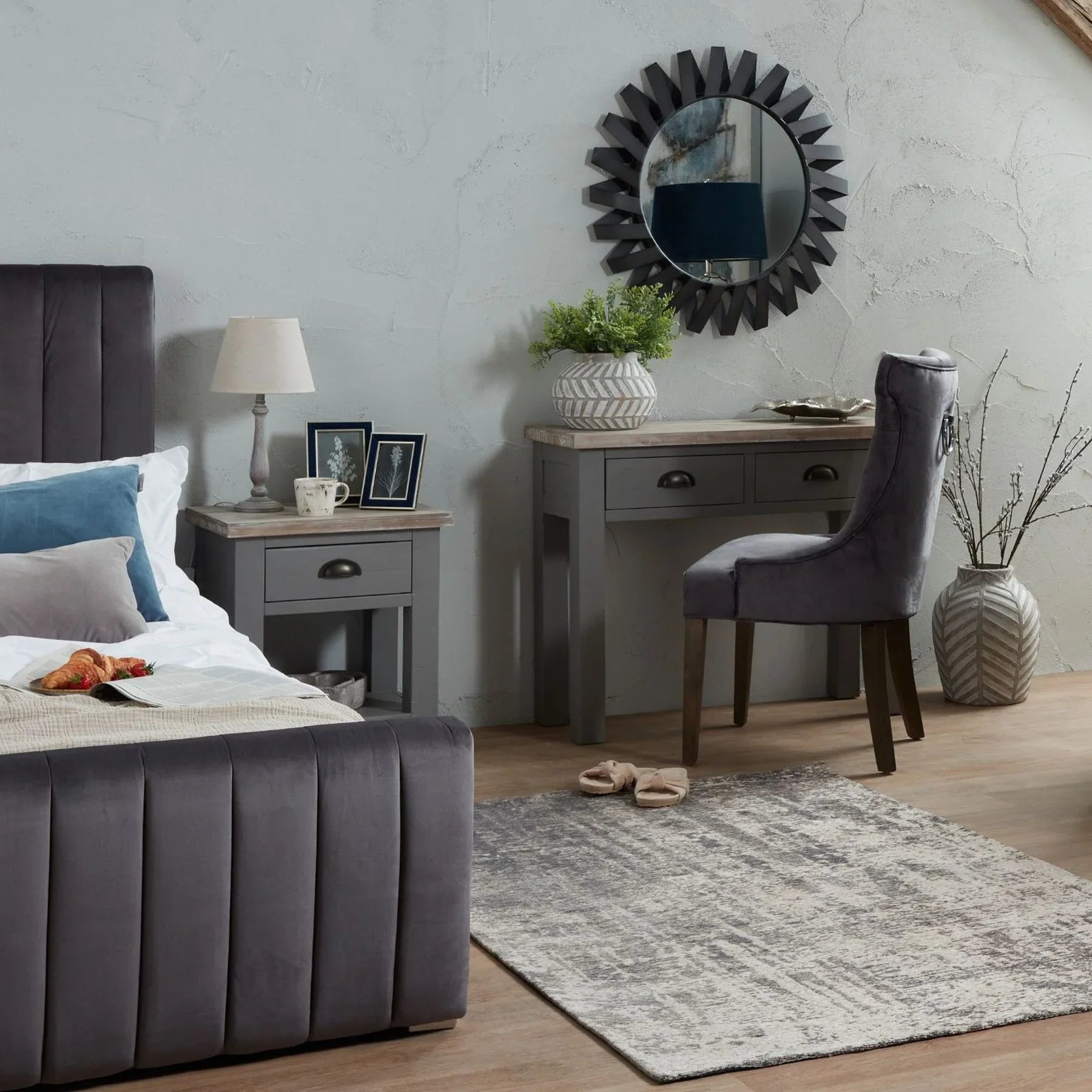 Teos Wooden Neutral Table Lamp - LightingLighting - Lulu Loves Home