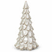 Satchville medium glazed ceramic Christmas tree ornament with textured detail