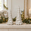 Satchville medium glazed ceramic Christmas tree ornament with textured detail