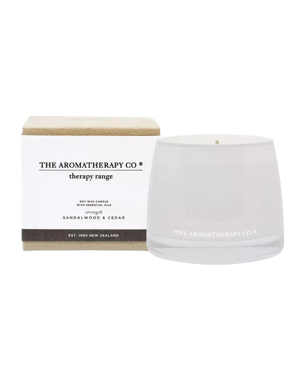 The Aromatherapy Candle Company - Strength, Sandlewood & Cedar - CandlesCandles - Lulu Loves Home
