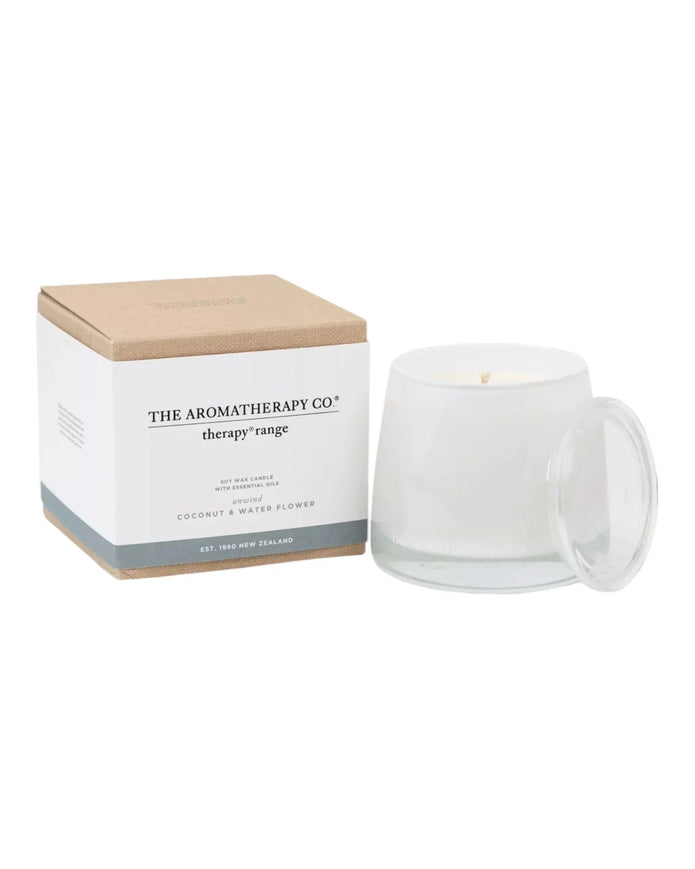 The Aromatherapy Candle Company - Unwind, Coconut & Water Flower - CandlesCandles - Lulu Loves Home