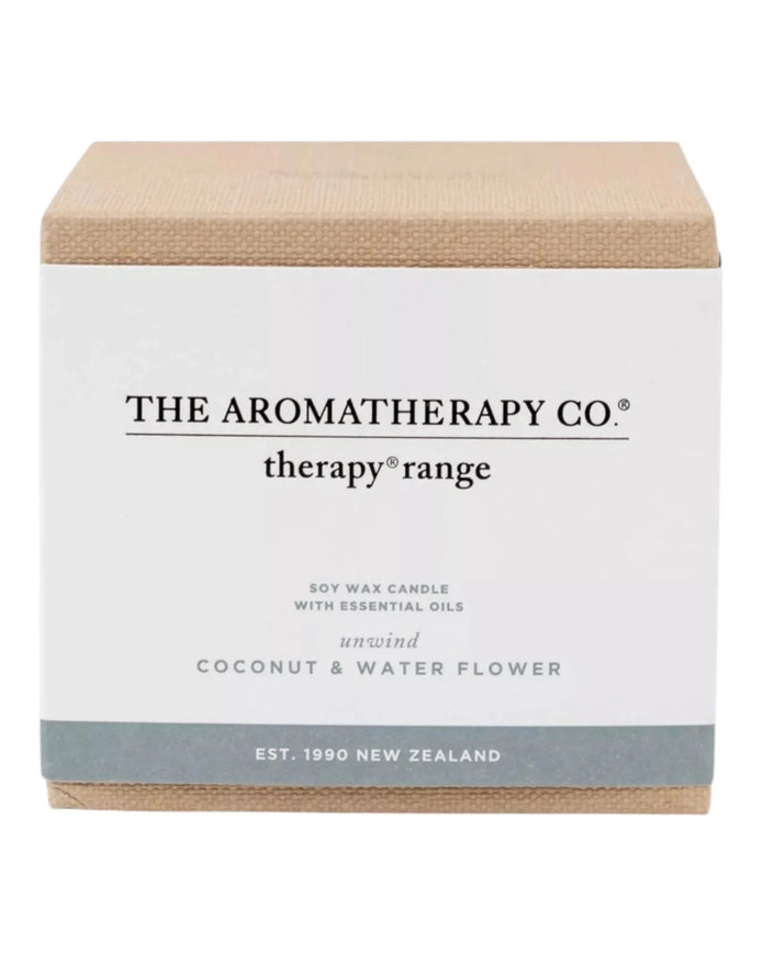 The Aromatherapy Candle Company - Unwind, Coconut & Water Flower - CandlesCandles - Lulu Loves Home