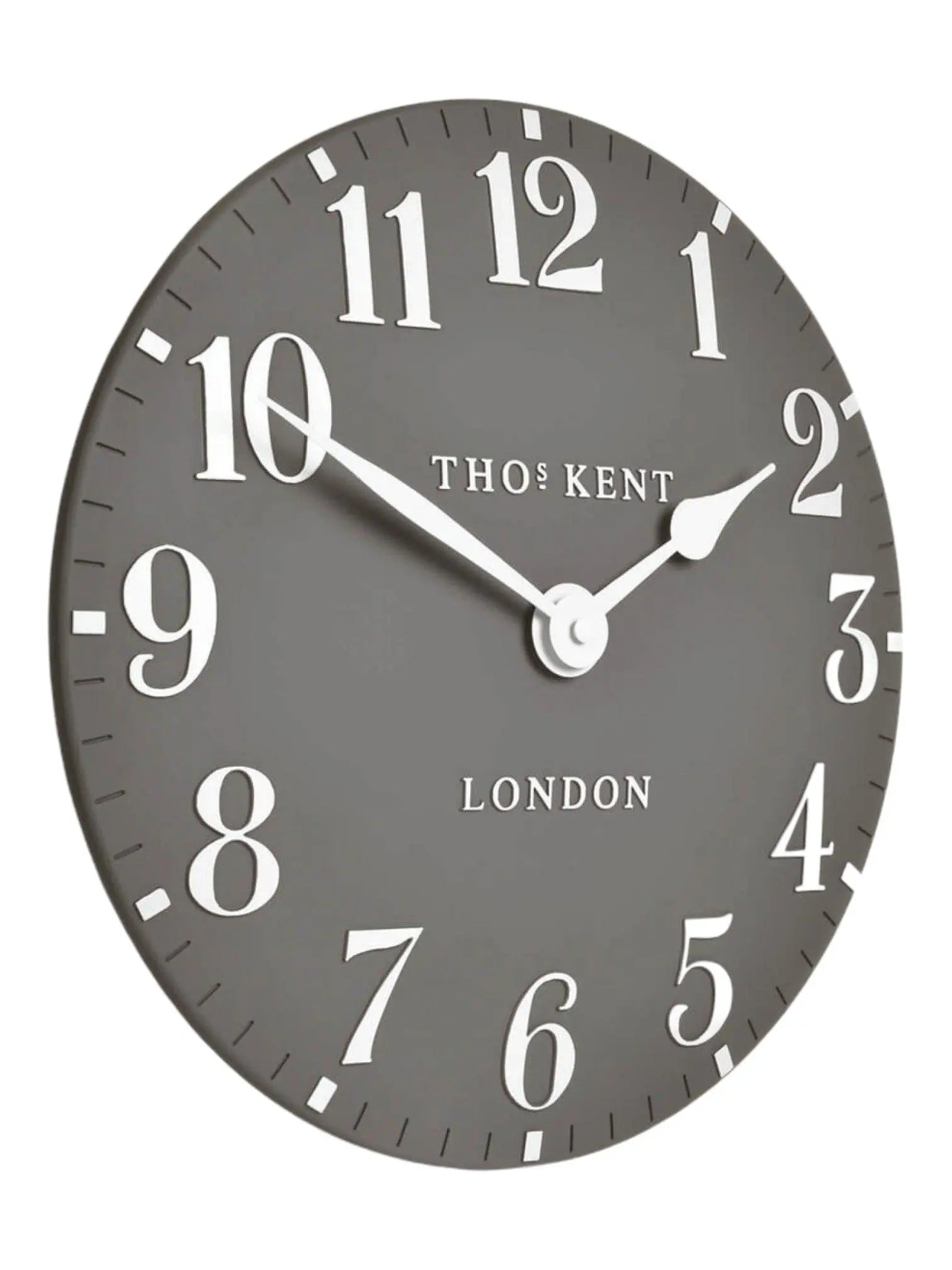 Thomas Kent 12” Arabic Wall Clock Dolphin Grey - PRE ORDER FOUR WEEK DELIVERY - ClocksClocks - Lulu Loves Home