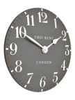 Thomas Kent 12” Arabic Wall Clock Dolphin Grey - PRE ORDER FOUR WEEK DELIVERY - ClocksClocks - Lulu Loves Home