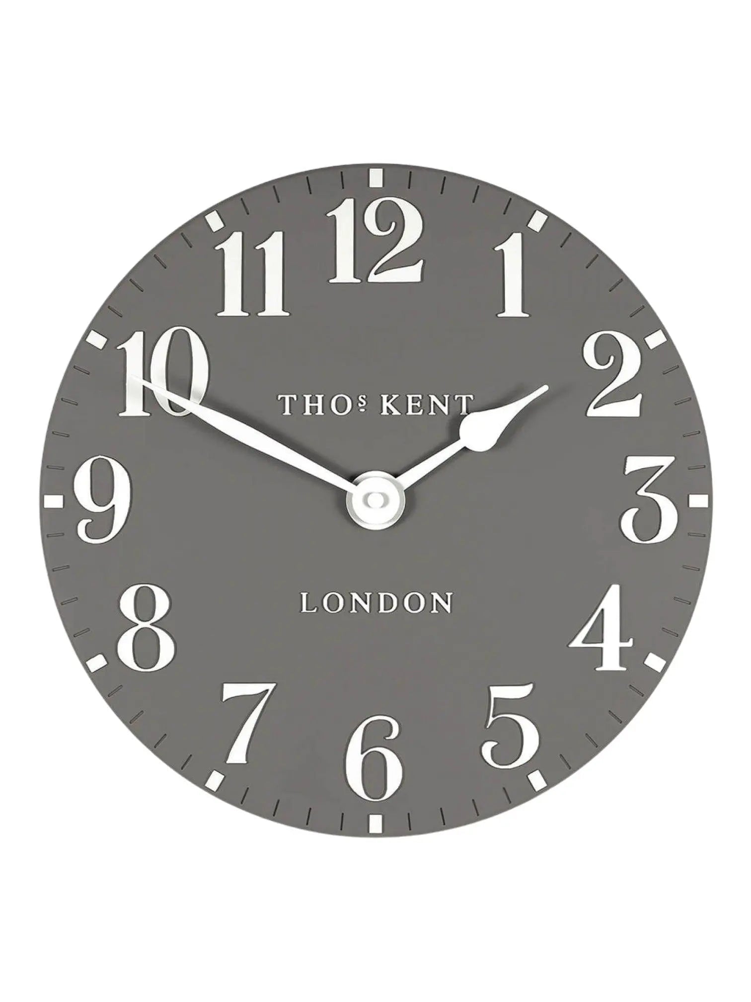 Thomas Kent 12” Arabic Wall Clock Dolphin Grey - PRE ORDER FOUR WEEK DELIVERY - ClocksClocks - Lulu Loves Home