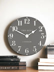 Thomas Kent 12” Arabic Wall Clock Dolphin Grey - PRE ORDER FOUR WEEK DELIVERY - ClocksClocks - Lulu Loves Home