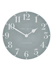 Thomas Kent 12” Arabic Wall Clock Flax Blue - ClocksClocks - Lulu Loves Home