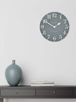Thomas Kent 12” Arabic Wall Clock Flax Blue - ClocksClocks - Lulu Loves Home