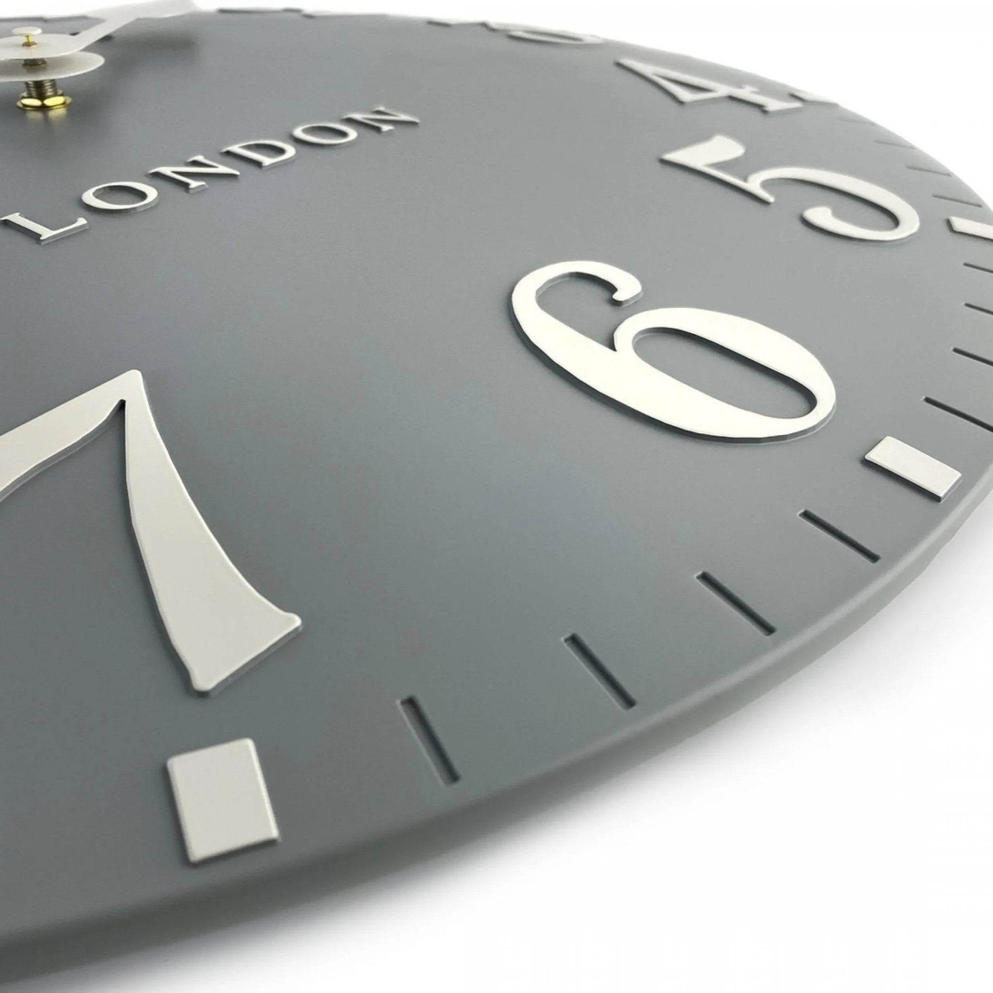 Thomas Kent 12” Arabic Wall Clock Flax Blue - ClocksClocks - Lulu Loves Home