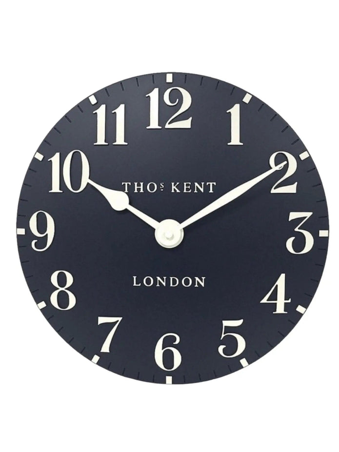 Thomas Kent 12” Arabic Wall Clock Ink Blue - PRE ORDER FOUR WEEK DELIVERY - ClocksClocks - Lulu Loves Home