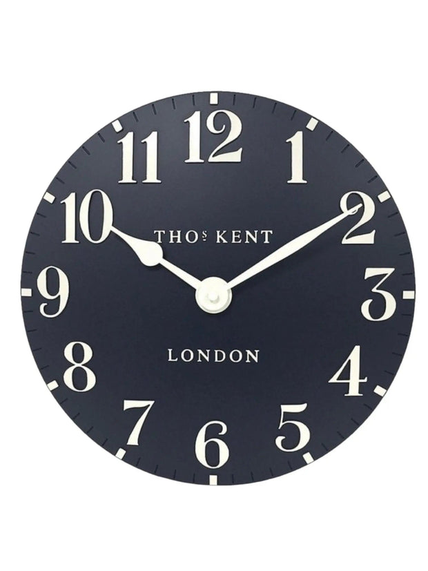 Thomas Kent 12” Arabic Wall Clock Ink Blue - PRE ORDER FOUR WEEK DELIVERY - ClocksClocks - Lulu Loves Home