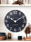 Thomas Kent 12” Arabic Wall Clock Ink Blue - PRE ORDER FOUR WEEK DELIVERY - ClocksClocks - Lulu Loves Home