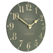 Thomas Kent 12” Arabic Wall Clock Lichen Green - PRE ORDER FOUR WEEK DELIVERY - ClocksClocks - Lulu Loves Home