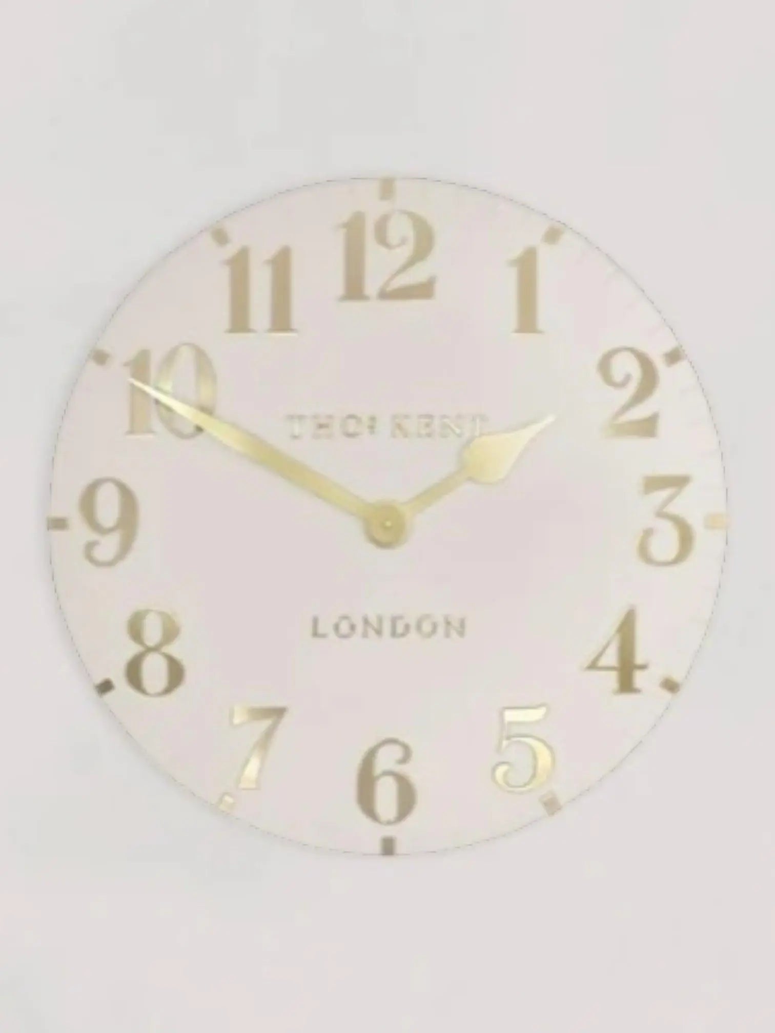 Thomas Kent 12” Arabic Wall Clock Oatmeal White - ClocksClocks - Lulu Loves Home