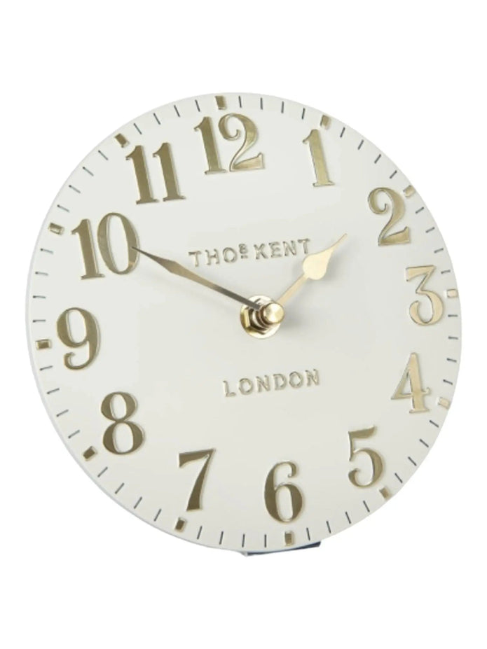 Thomas Kent 12” Arabic Wall Clock Oatmeal White - ClocksClocks - Lulu Loves Home
