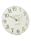 Thomas Kent 12” Arabic Wall Clock Oatmeal White - ClocksClocks - Lulu Loves Home