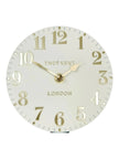 Thomas Kent 12” Arabic Wall Clock Oatmeal White - ClocksClocks - Lulu Loves Home