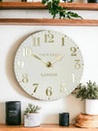 Thomas Kent 12” Arabic Wall Clock Oatmeal White - ClocksClocks - Lulu Loves Home