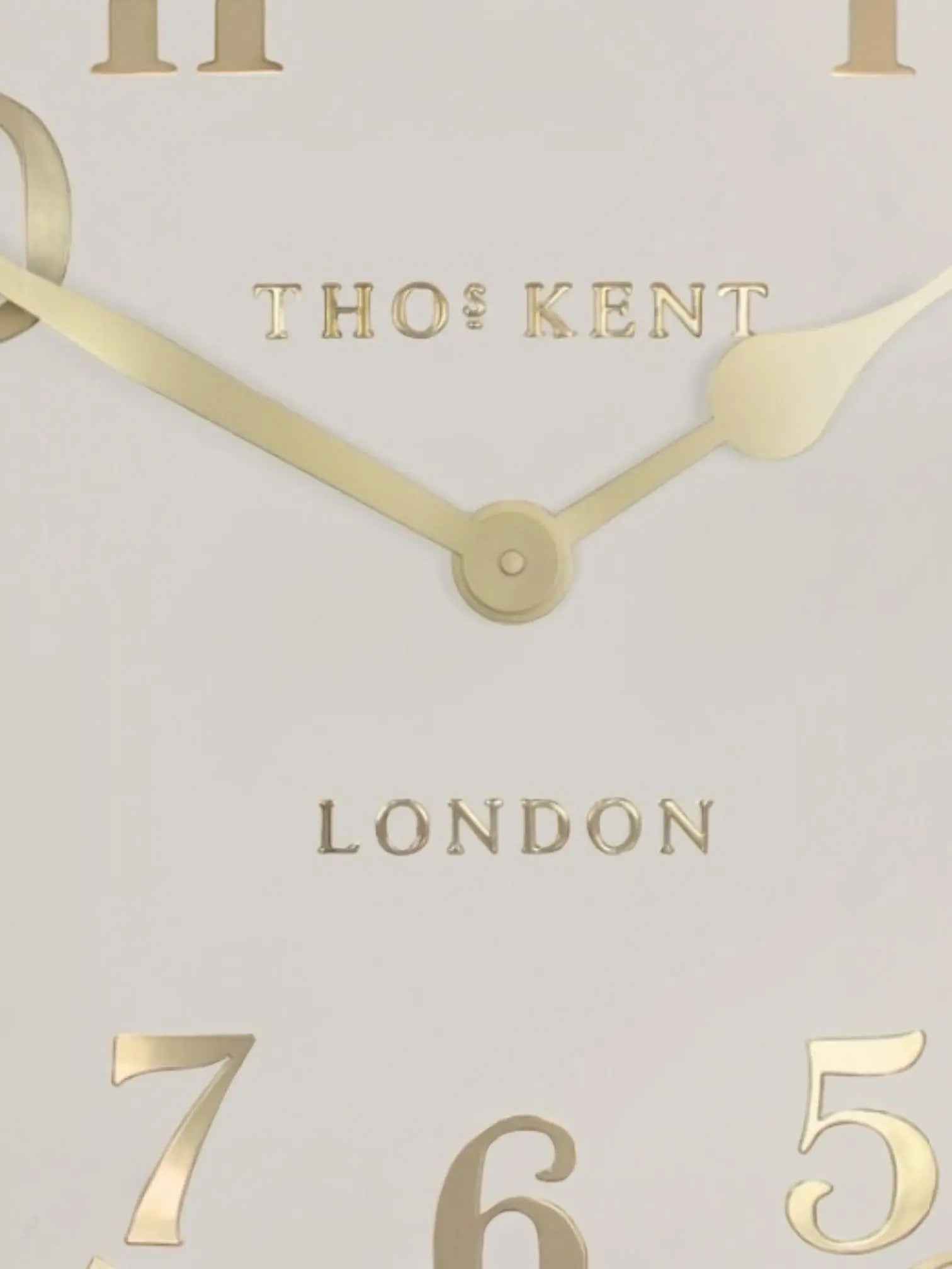 Thomas Kent 12” Arabic Wall Clock Oatmeal White - ClocksClocks - Lulu Loves Home